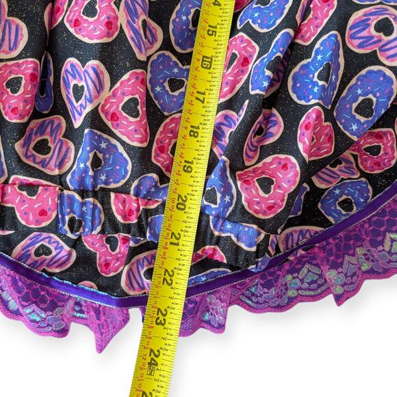 Donuts Square Dancing Dress ~ Pink Purple iridescent Lace whimsical - Picture 8 of 12